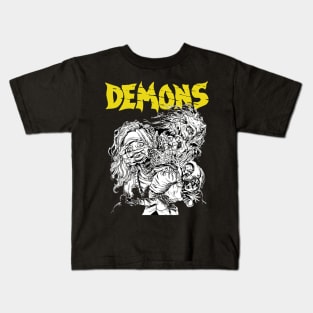 Demons - Pencil Art（1985）☆VHSGasm Video☆   HORROR MERCH Kids T-Shirt